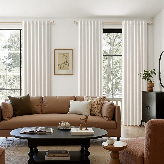 Extra Long 100% Blackout Linen Curtains - Image 8