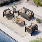 Aluminum Outdoor Patio Furniture Set by Oasbira