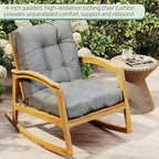 Outdoor Chair Cushions Set of 2, High Back Soft Seat Pad - Image 3