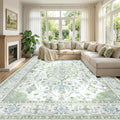 RELEANY Washable Area Rug, Large 10'x14', Water Repellent, Pet Friendly by RELEANY