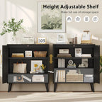 Keehusux 15.7" D Black Buffet Cabinet - Image 6