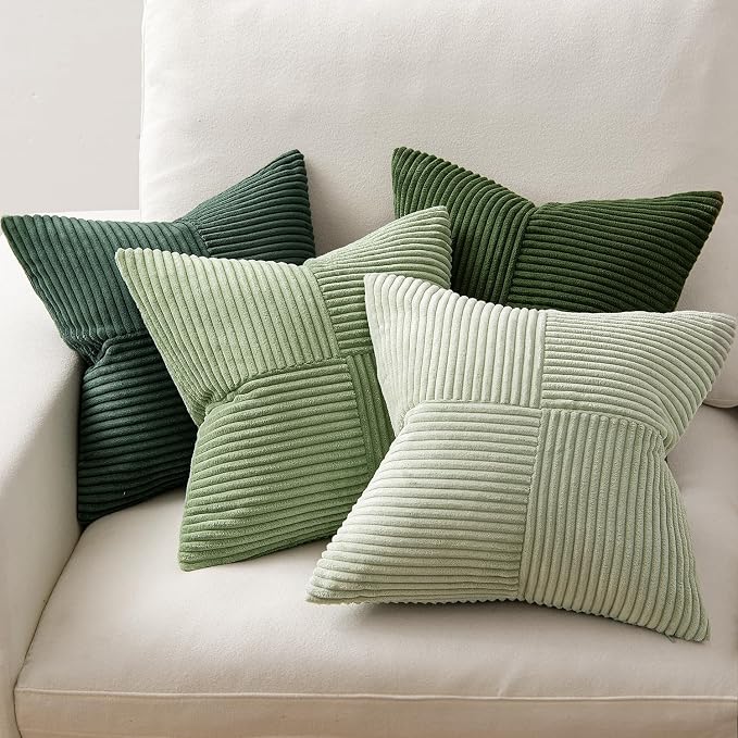 MIULEE Spring Green Decorative Throw Pillow Covers 24x24 Inch Set of 4 Boho - Image 6
