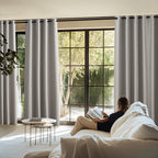 NICETOWN 100% Blackout Linen Curtains - Image 8