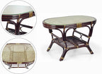 Malibu Lounge Set of 4: 2 Natural Rattan Wicker Chairs, Three-Seater Sofa - Image 5