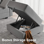 HONBAY Modern Fabric Middle Module - Image 5