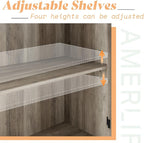 AMERLIFE Farmhouse 63" Buffet Sideboard Cabinet - Image 8