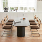 GrandNoor Rattan Dining Chairs Set, Wooden Mid Century Modern Dining Room Chairs - Image 8
