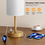 Fenmzee Gold Nightstand Bedroom Lamp - Image 3