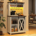 31.5"Wide Farmhouse Coffee Bar Cabinet - Image 3