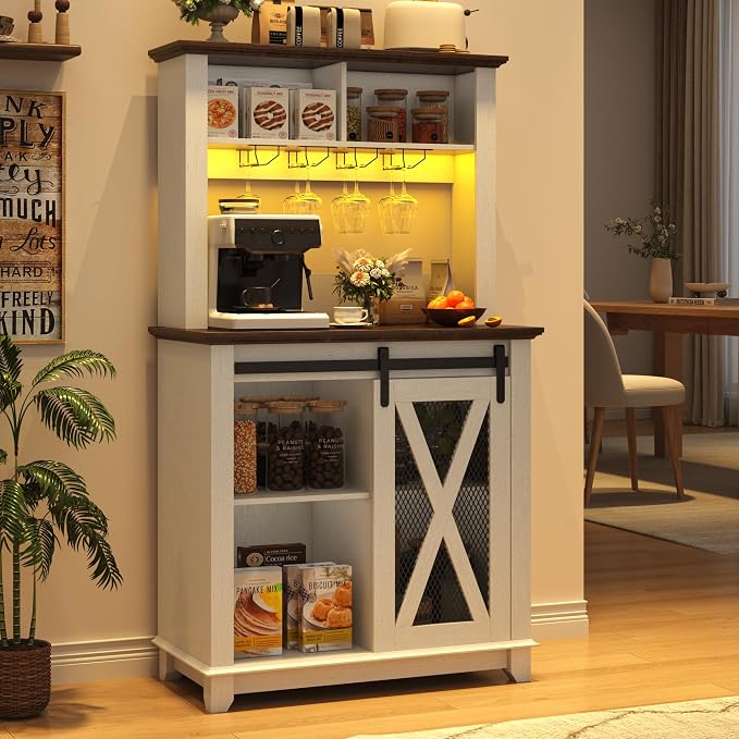 31.5"Wide Farmhouse Coffee Bar Cabinet - Image 3