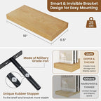 fuqing Floating Shelves for Wall, Wall Mounted Wood Floating Shelf - Image 3