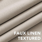 H.VERSAILTEX Linen Curtains 100% Blackout Curtains - Image 4