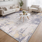 RELEANY Washable Area Rugs 8'x10' Non-Slip Modern Abstract Soft - Image 9