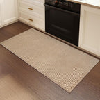 Entryway Runner Rug Indoor Door Mat Non Slip Washable Brown 2x4 ft | Boho Soft - Image 2