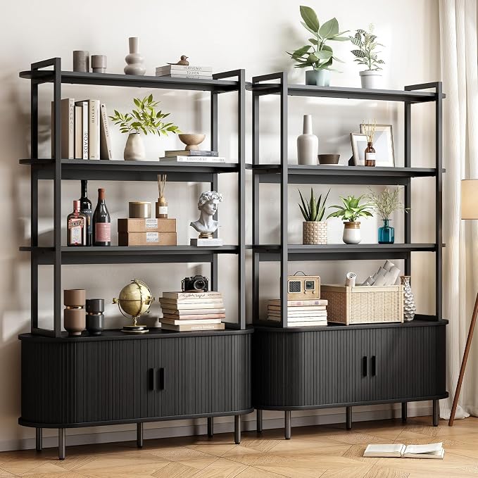 ONBRILL 71" Tall Bookshelf, 4-Tier Book Shelf - Image 3