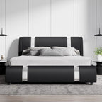 SHA CERLIN Modern Faux Leather Queen Bed Frame - Image 3