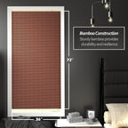 Red Lantern Bamboo Cordless Window Shade - Image 2