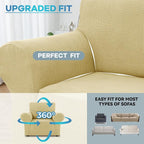 LURKA Stretch Chair Sofa Slipcovers 1 Piece Couch Covers - Image 4