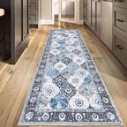 HEBE Hallway Runner Rug 2'8''x8', Washable Non Slip Kitchen Rug Runner | Soft - Image 8