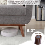Kingfun 77.2" W Loveseat Sofa, Mid Century Modern Decor Love Seat Couches - Image 6