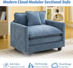 WUTUTUEE 41'' Modern Chenille Oversized Chair, Upholstered Accent Living Room - Image 7