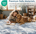 5x7 Ft Area Rugs for Living Room, Soft Non-Slip Washable Rugs Modern Abstract - Image 5