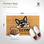 Coir Welcome Mat, Welcome Dog, 17 x 29 in | 100% Natural Coir, Anti-Shedding - Image 3