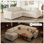 HONBAY Modular Sectional Sleeper Sofa - Image 4
