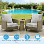 Sunbrella Outdoor Deep Seat & Back Cushion Set, 24 x 24 Inch Water Repellent - Image 4