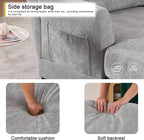 Chaise Lounge Chair Indoor, 59.8" Oversized Couch Reading Chairs，Chenille - Image 4