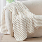BEDELITE Ribbed Twin Blanket for Couch & Bed, Warm Yet Lightweight, Ribbed - Image 2