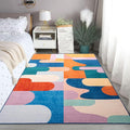 Area Rug 4x6 Candy Rug Washable Rugs Non Slip Low Pile Small Carpet by OmpaaHomeDecor