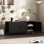 MIOCASA Metal Storage Cabinet, 3 Door TV Stand, Metal TV Cabinet - Image 5