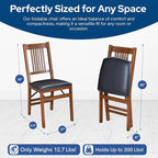 MECO Stakmore True Mission Wooden Folding Chairs - Image 3