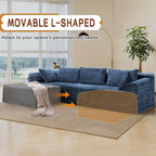 Korser 110" L-Shaped Modular Sectional Sofa - Image 6
