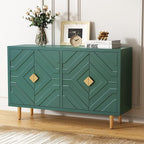 HLR 48" Accent Cabinet with 4 Doors and Shelves, Modern Sideboard Buffet by HomeDeservesaRelaxLiving