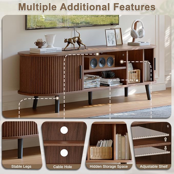 ChooChoo Mid Century Modern TV Stand - Image 3
