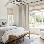 60 Inch Wide Pinch Pleated 100% Blackout Curtains 90 Inches Long, Natural | - Image 6