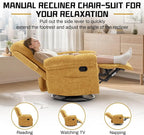 Korser Recliner Chair, Swivel Rocker Recliner Chair - Image 4
