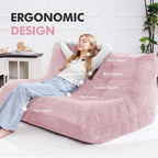 Bean Bag Loveseat Chair Big Sofa Beanbag Chair - Image 5