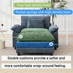 Oprisen 53" Modular Sectional Sofa, Comfy Cloud Couch Sectional Sofa - Image 3
