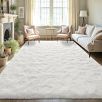 LOCHAS Area Rugs 9x12 Fluffy Living Room Carpets - Image 2