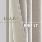 MIULEE 100% Blackout Linen Curtains - Image 3