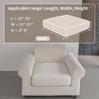 OHSIO Couch Cushion Covers for Sectional Sofa, Stretch Soft Sofa Slipcovers - Image 2