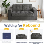 MAXYOYO Loveseat Sofa Couch, Upholstered Bean Bag Chair Cloud 2-Seat - Image 6