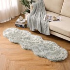 MIULEE Fluffy Area Rug 2x6 ft Faux Fur Sheepskin Rug - Image 7
