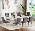 Henf 63"-79" Extendable Dining Room Table and Chairs Set - Image 3