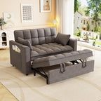 3-in-1 Convertible Sleeper Sofa Bed, 55 inch Small Couch - Image 5