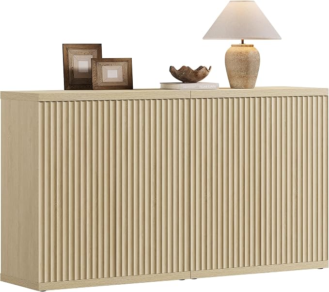 SICOTAS Buffet Cabinet with Storage Accent Sideboard Modern Credenza with Doors by SICOTAS