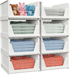 4 Pack Stackable Closet Storage Basket - Image 4
